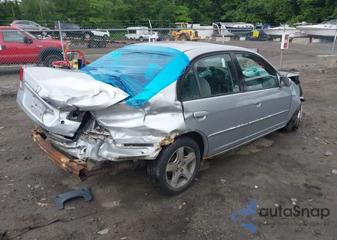 2004 Honda Civic Ex from USA, damaged, VIN 2HGES26844H593051